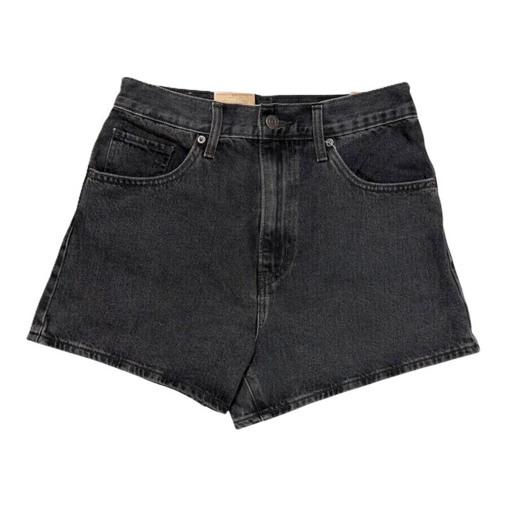 Levi's Black High-Rise Denim Shorts